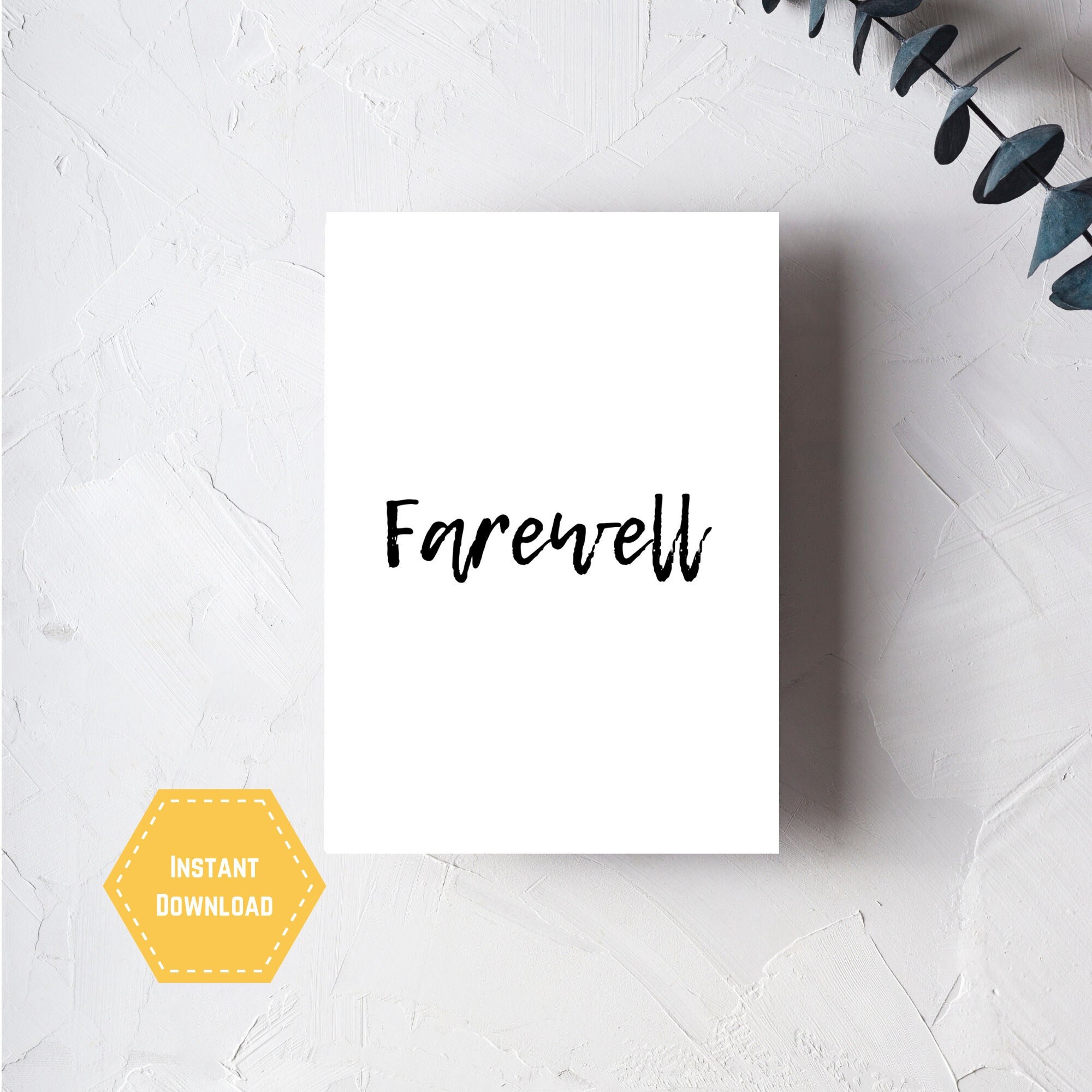 Farewell Card Printable Moving Retirement Greeting Card - Etsy