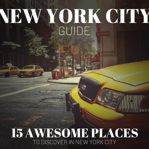 Guía de viaje e itinerario de la ciudad de Nueva York con mapa de calles de la ciudad, regalo de tarjeta de embarque y lista de equipaje.