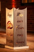 Fire pit wedding with your own names