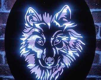 Wall decoration wolf