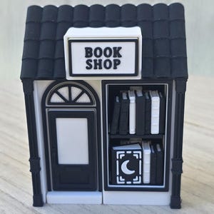Black & White Book Shop Fidget Clicker