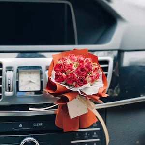 Handmade Mini Natural Dried Flower Bouquet - Car Accessories - Vent Clip Scent Diffuser - Perfume Decoration - Gifts