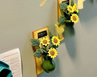 Mini Sunflower Decorate Fridge Magnets - Refrigerator - Creative Magnet - Magnet