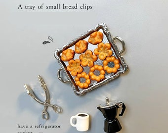 Mini Toast Fridge Magnets - Refrigerator - Creative Magnet - Magnet