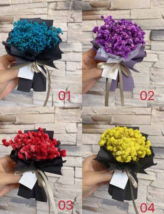 Mini Natural Dried Flower Bouquet Car Accessories Vent Clip Scent Diffuser  Perfume Decoration Gifts 