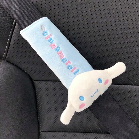 Set of 2 Cover Cute Fuzzy Cover Seat Belt Cover Winter fluffy Car Accessories for Women