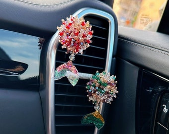 Mermaid Rhinestone Creative Car Aromatherapy - Car Air Freshener - Car diffuser - Car Accessories - Vent Clip Scent Diffuser