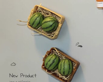 Mini Watermelon Fridge Magnets - Refrigerator - Creative Magnet - Magnet