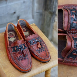 [USA製]80s REDWOOD MOCCASHIN レザー モカシン USA製]80s REDWOOD MOCCASHIN レザー モカシン