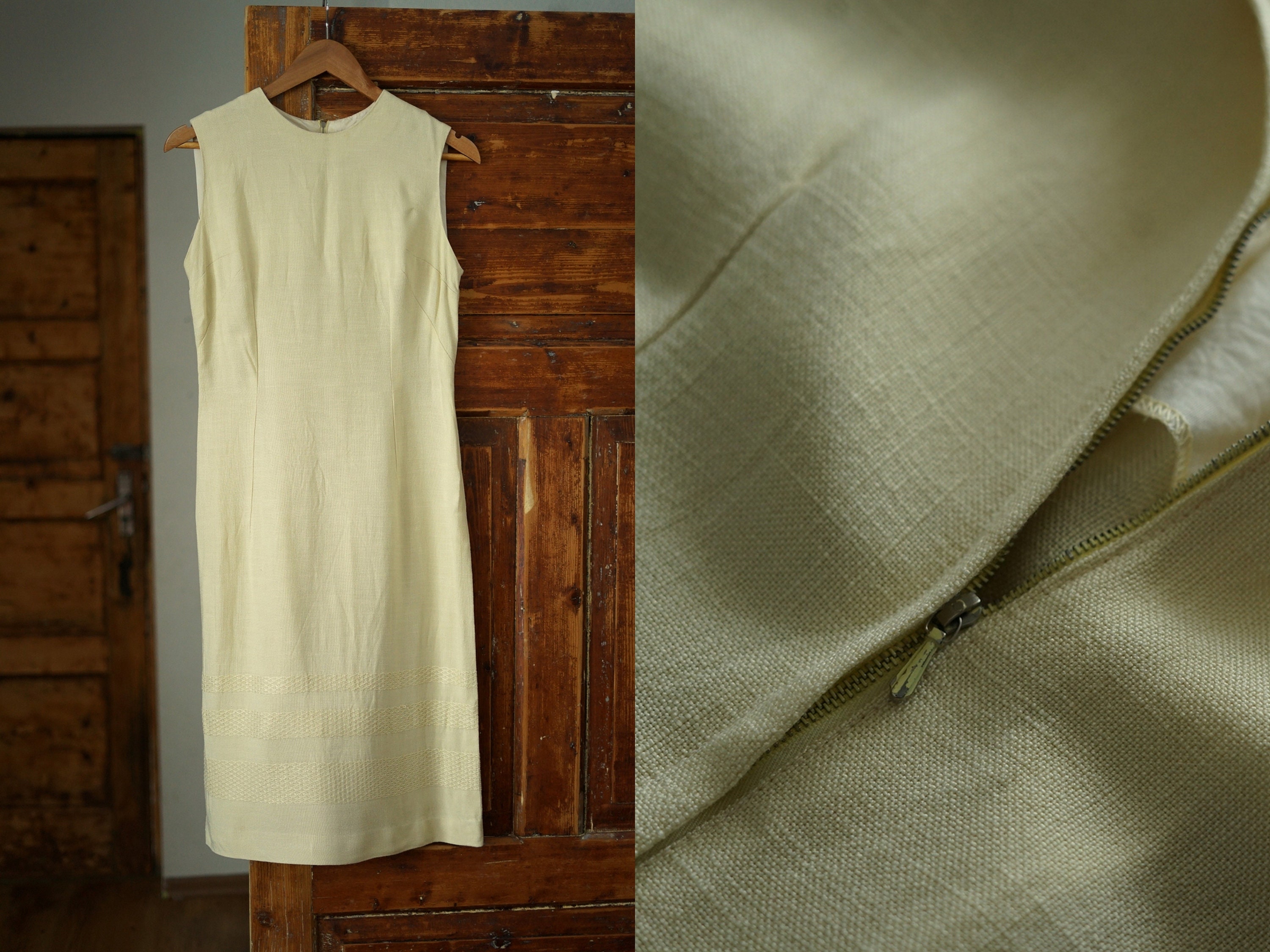 Robe Fourreau Femme Ann Taylor - Soie Verte à Fleurs - Sans Manches - Taille 2/S - Genoux