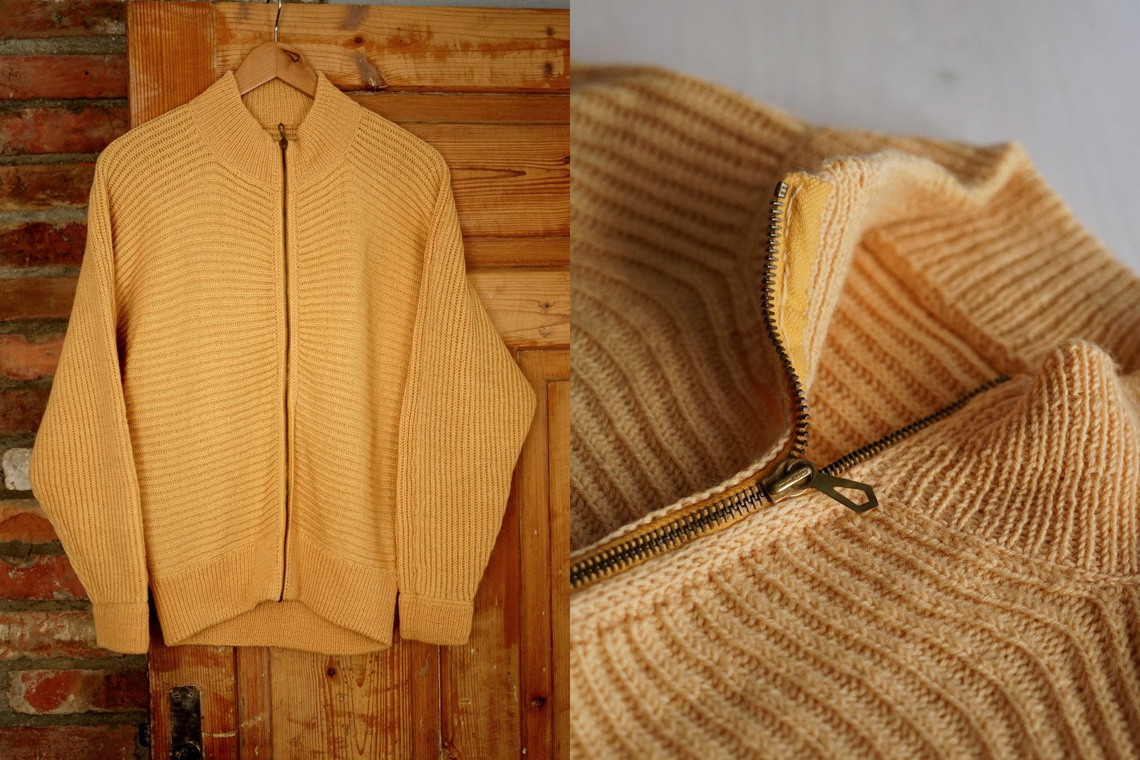 Vintage Wool Full-zip Sweater Cardigan, 80s Ski Style, XS-M - Etsy