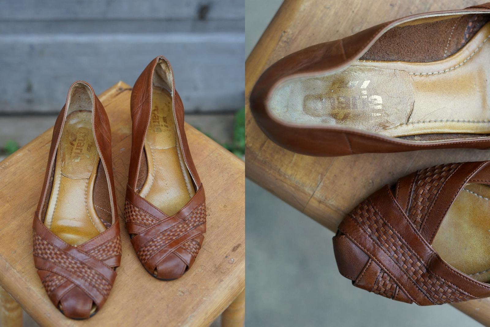 Low heel closed toe wedges hot sale