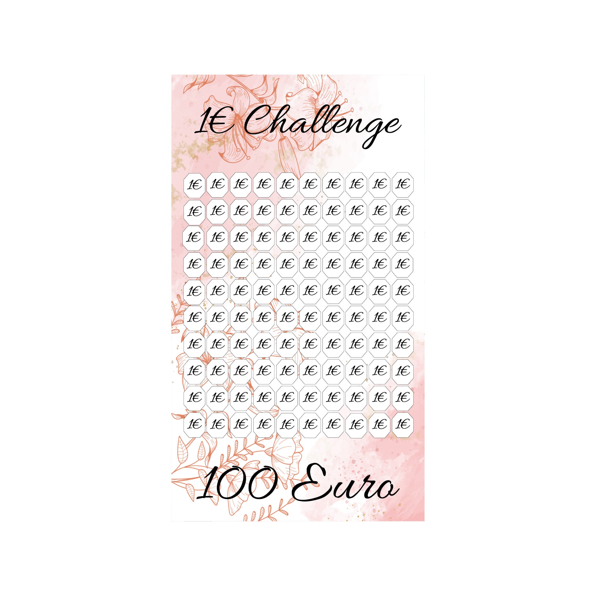 1 euro challenge budget sheet