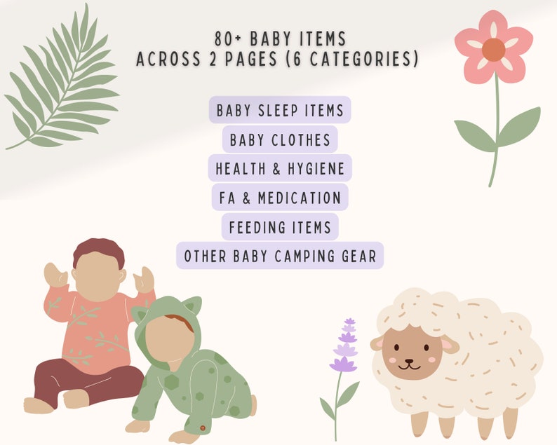 Camping Packing List Version 2 PLUS Baby Camping Necessity Packing List