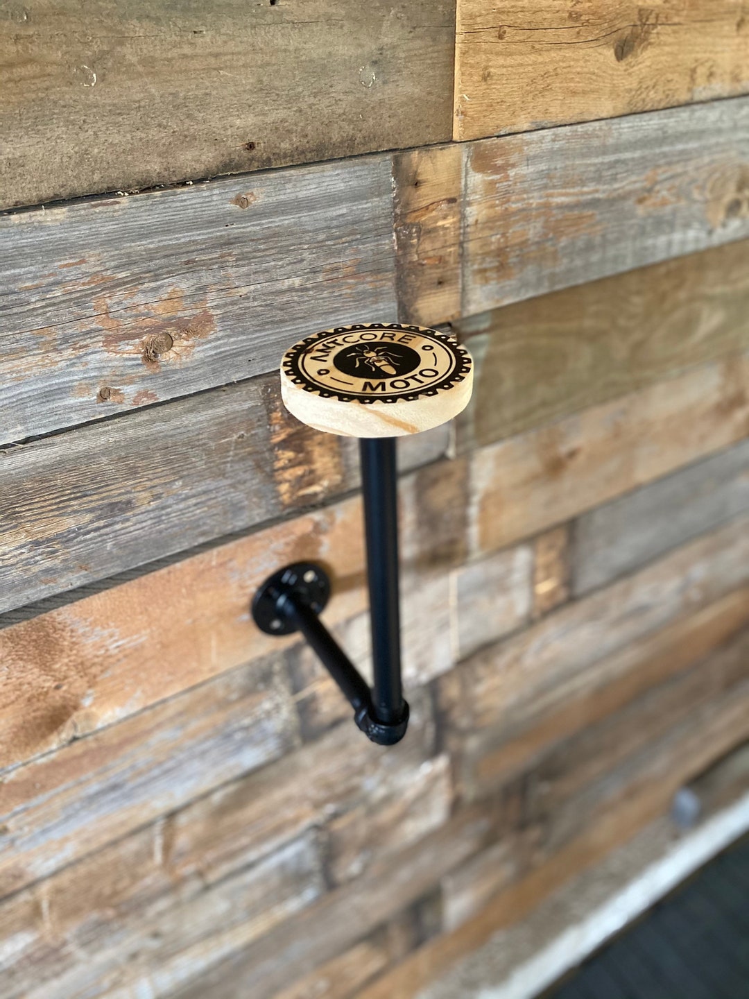 Helmet or Hat Holder Wallmounted Steel Hat Holder Etsy