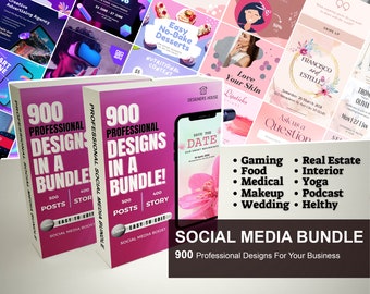 Enorme BUNDLE 900 Multiprofessionali 500 POST + 400 Modelli STORIA / Giochi / Cibo / Medicina / Dieta / Yoga / Arredamento / Tecnologia / Trucco e altro ancora