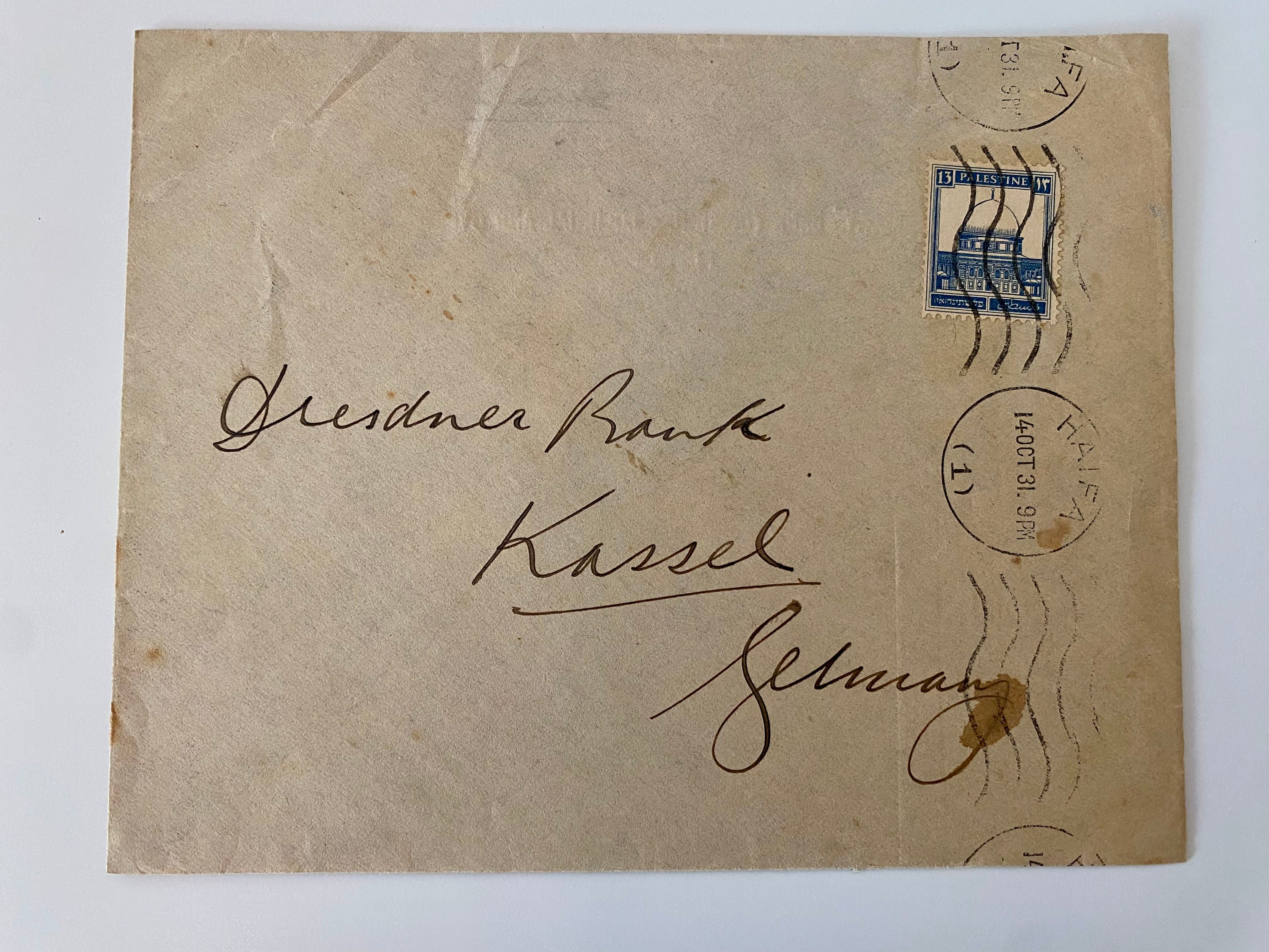 Original Old Vintage Rare 14 OCT 1931 Envelope Cover With Postage Stamp ...