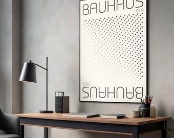 Puntini in stile BAUHAUS moderno 1919-1933 / Illustrazione originale / Poster da parete o in cornice