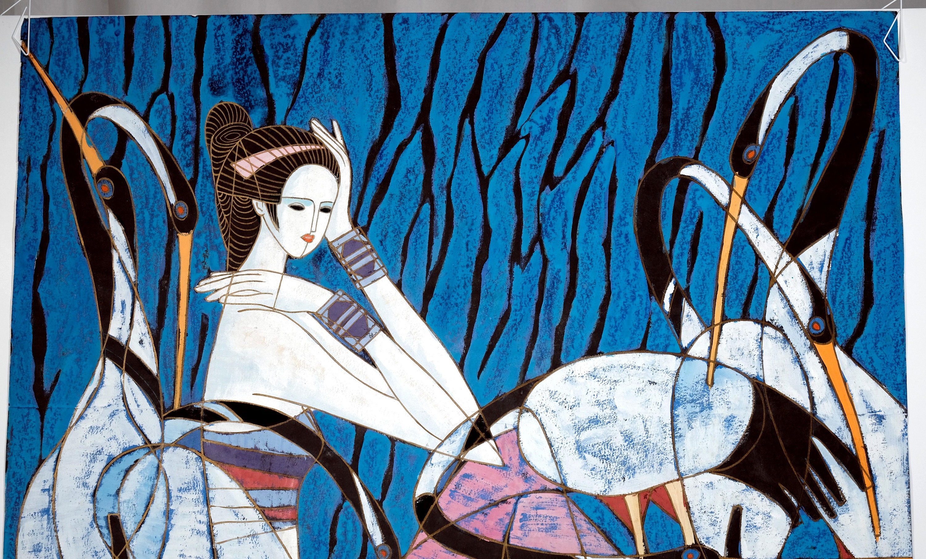 ティンシャオクァン中国 画集The Art of TING SHAO KUANG 1976 Ting Shao Kuang (ding Shaoguang) Untitled Woman With