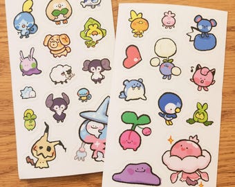 Funny Round Pocket Animals | 3x5 inches | Waterproof Matte