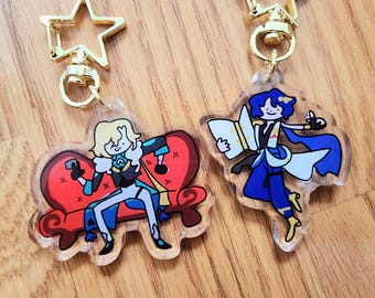 Badly Drawn Ratiorine Charms | 2in Acrylic | Double Sided Print | HSR
