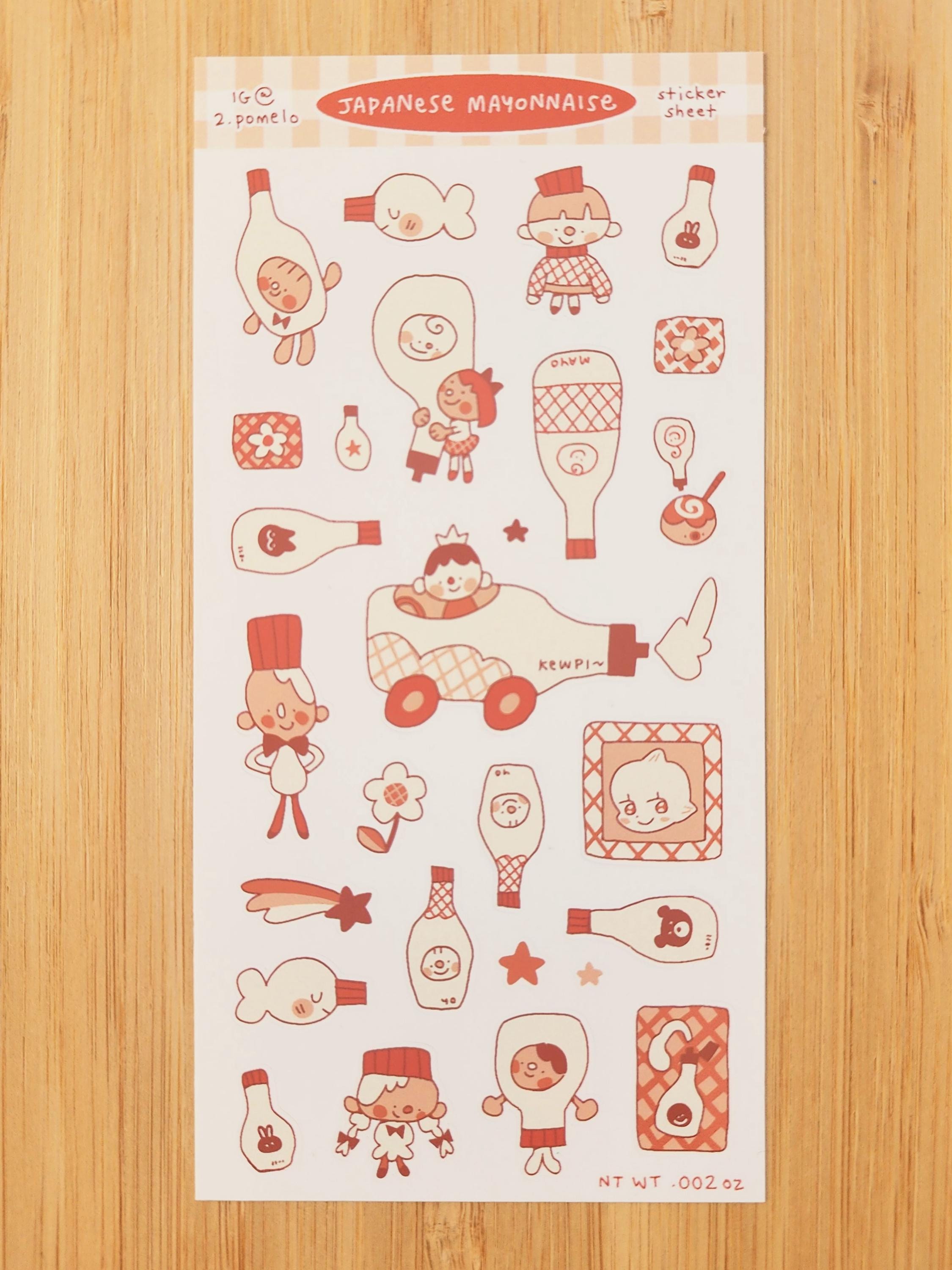 Condiment Sticker Sheets for Journaling | 3x6 Inches | Semi-waterproof ...