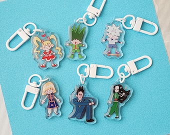 Hunting Friends | 1.5 inch Acrylic Charms | Double Sided Print | Single Sided Bubble Resin
