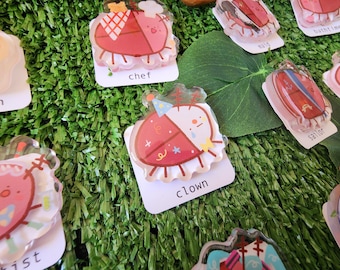 Cockroach Roach Acrylic Pins | Epoxy Bubble Resin Finish | 1.5 inches