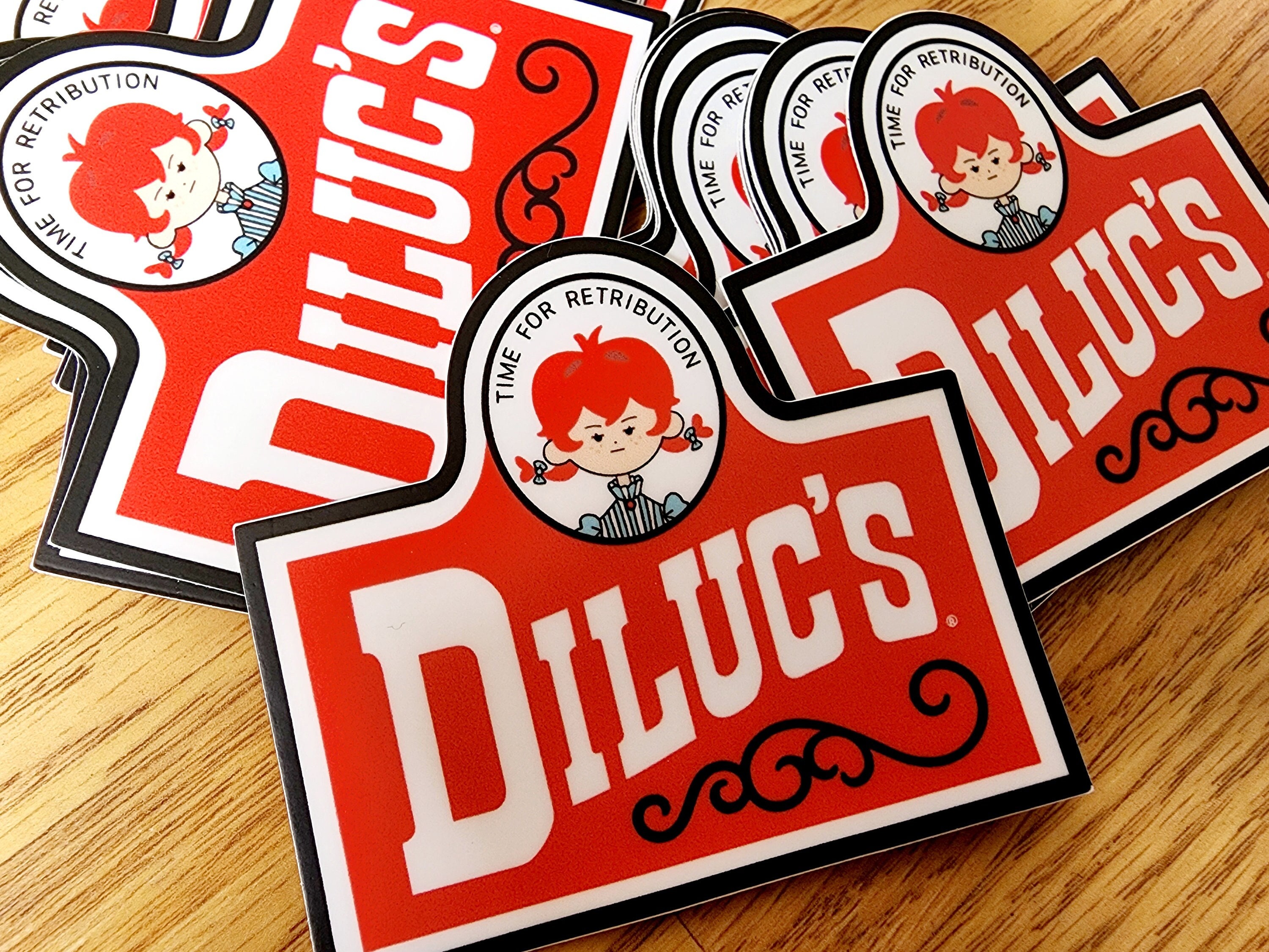 Diluc Genshin Impact Wendy's Vinyl Sticker