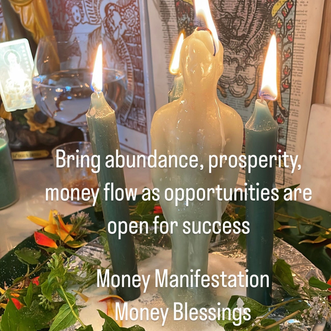 Witch's Way Money Manifestation Spell Candle