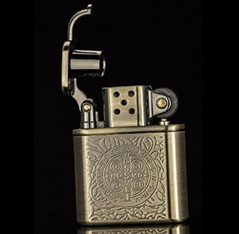 Permanent Match Lighter Metal Infinity Gadget Reusable Keyring Cigarette Lighters for Stoners