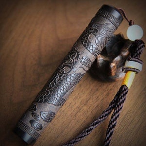 Dragon Lighter Sandalwood Windproof Creative Engraved Air Blown Cigarette Candle Accesories Vintage USB Cool Lighters Gifts Stocking Filler