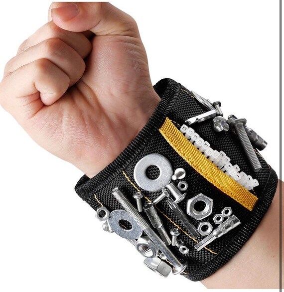 Valentines Day Gifts for Men 2-in-1 Glovetorch & Magnetic Wristband for  Holding Screws, Nails, Bolts, Spanners Gadget for Man DIY Mechanics 