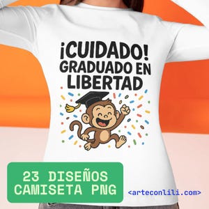 23 Diseños PNG Graduación Infantil 2025  Sublimación para Camisetas y Tazas –Clipart Divertido para Preescolar y Primaria - En español