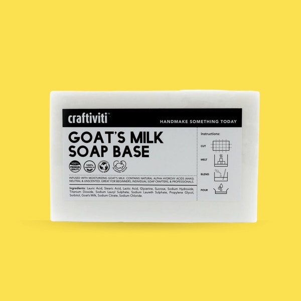 Goat's Milk Soap Base - Soap making ingredient soap base DIY crafting material