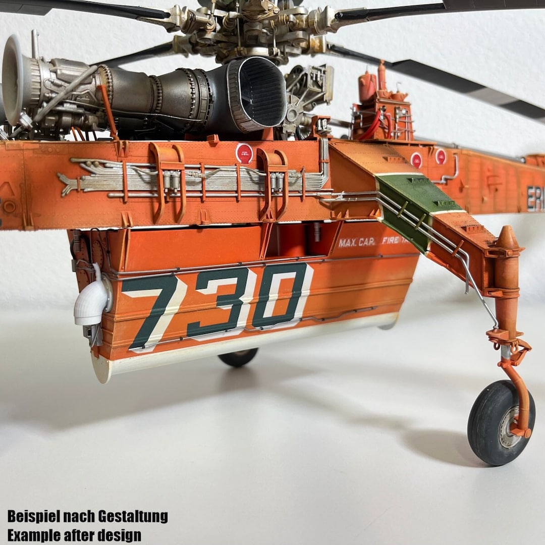 模型ヘリコプター ICM 53054 のシコルスキー CH-54A ヘリコプター キット用水