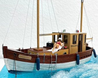 組み立て式木製帆船キット 1:35スケール - レーザーカットキット - 3Dプリントパーツを使った模型製作・ジオラマキット