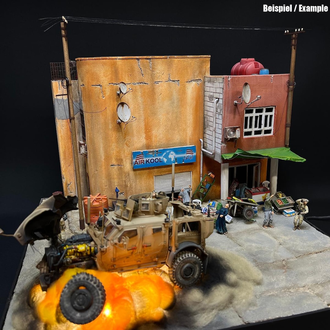 Iraq Residential House With Shop & Workshop 1:35 - Laser Cut