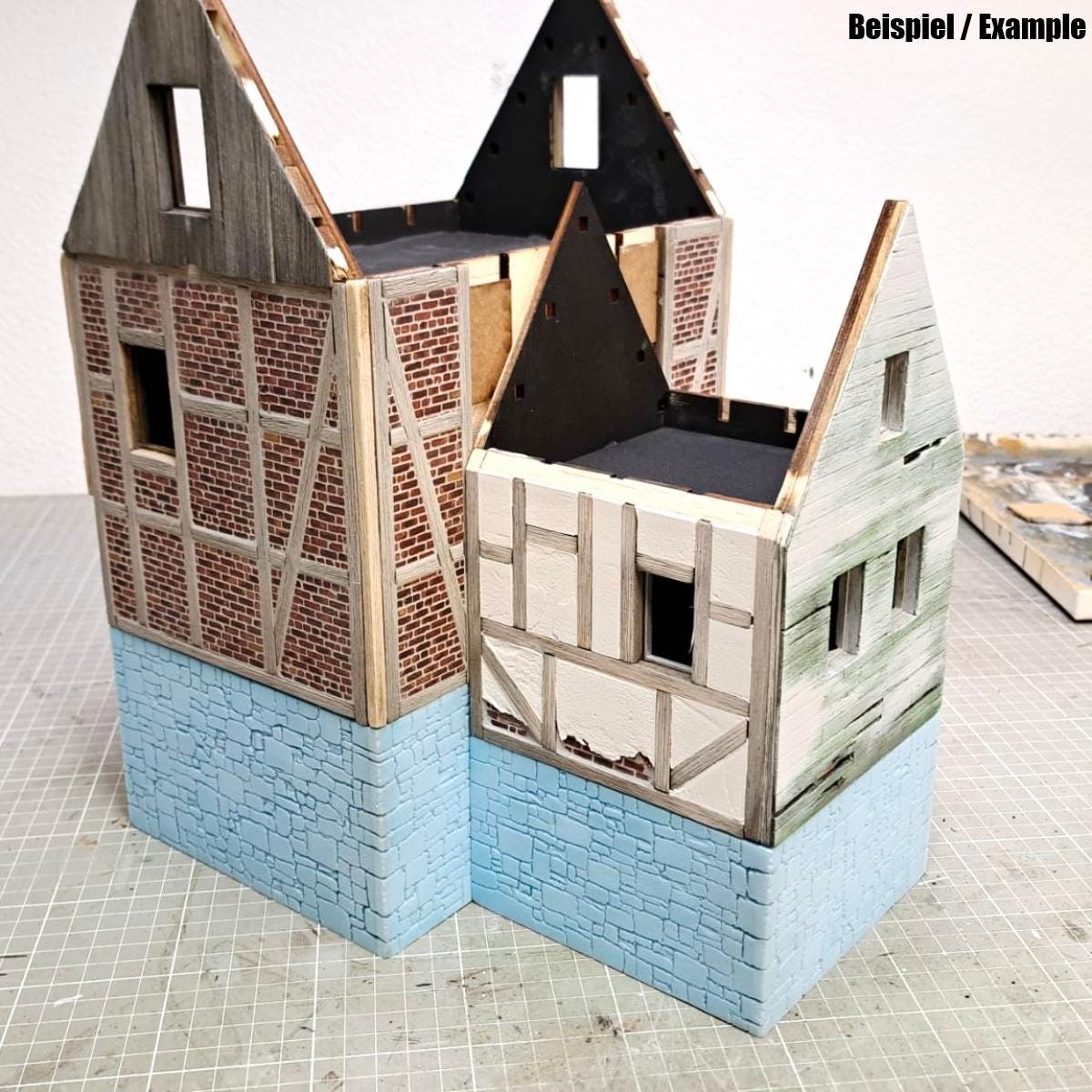 Watermill Model Kit Watermill Model 1:35 With Water Wheel for Diorama – Laser-cut Wooden ...