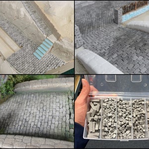 Paving stones and different shapes 1:32 & 1/35 for model making, diorama, railway landscapes - Accessories / Equipment