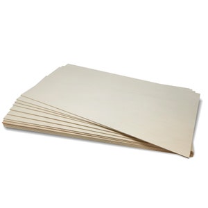 Poplar wood / plywood panels 3mm and 4mm thickness for model making & diorama - suitable for laser cut and craft