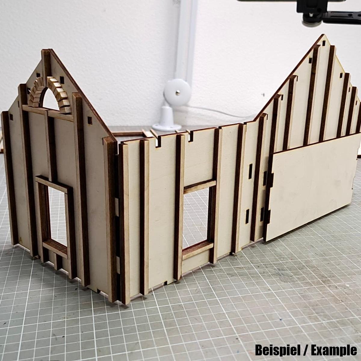 Old American Gas Station 1:24 on Route 66 Gas Station - Laser Cut