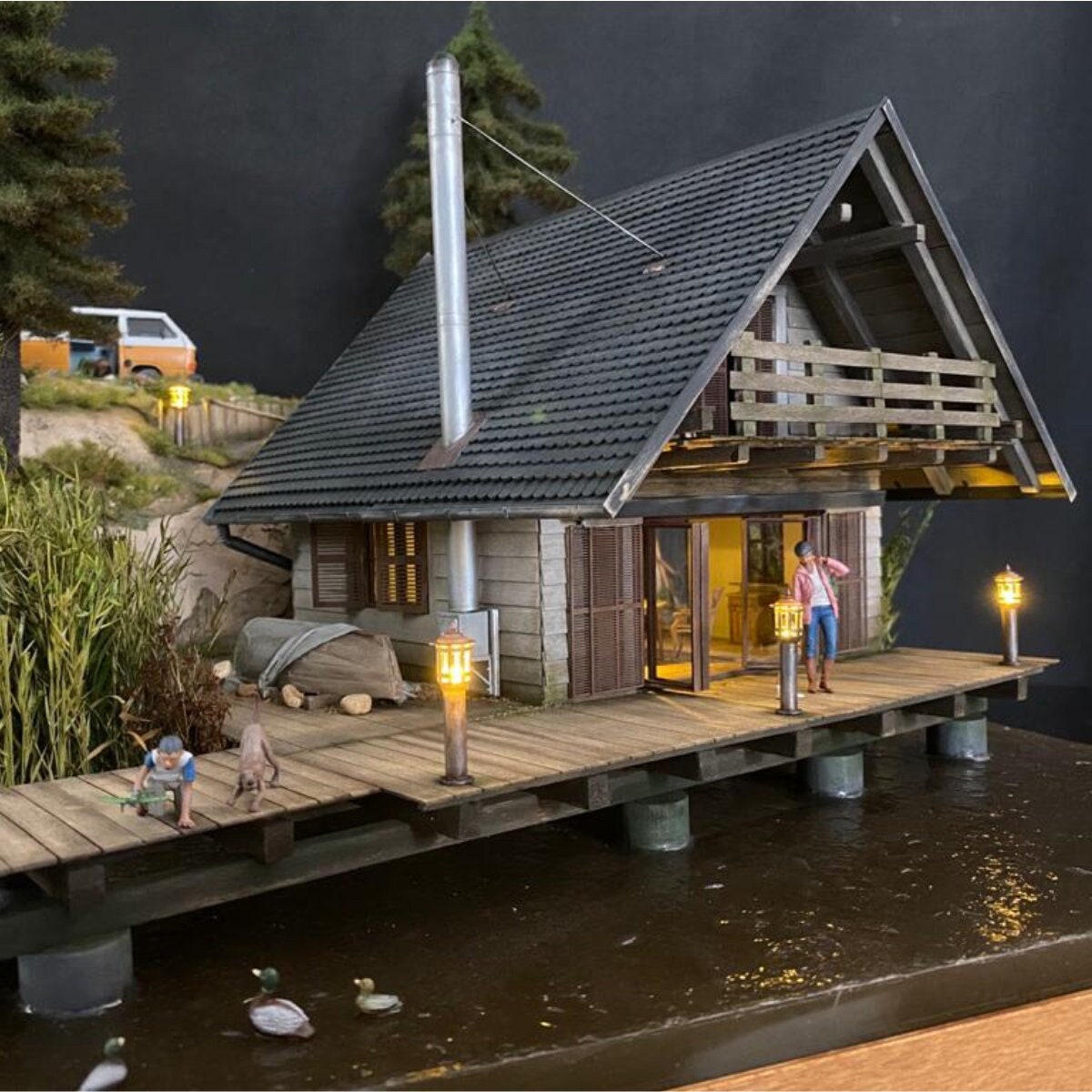 Blockhouse With Footbridge in 1:35 - Laser Cut Kit Made of Wood to ...