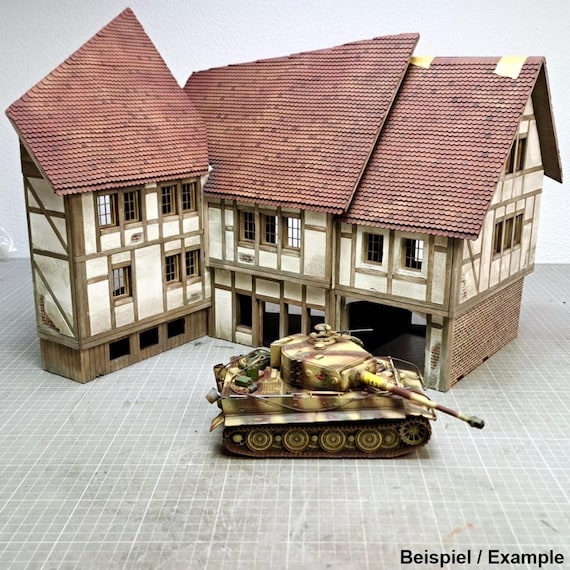 第二次世界大戦の農家 1:35スケール - ジオラマ/模型製作用レーザー