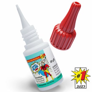 Superglue 20g low-viscosity / thin - solvent-free & odorless for model making, railways, miniatures, hobbies, handicrafts