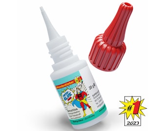 Superglue 20g low-viscosity / thin - solvent-free & odorless for model making, railways, miniatures, hobbies, handicrafts