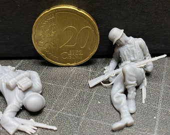 Figures d’impression 3D, plus de 30 postures différentes de soldats, différentes échelles au choix, modélisme et diorama