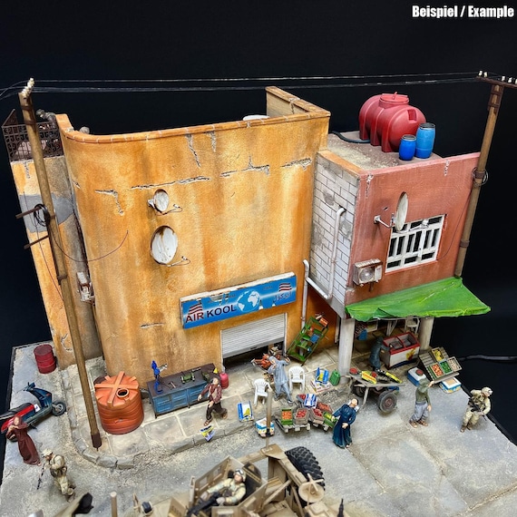 Iraq Residential House With Shop & Workshop 1:35 - Laser Cut