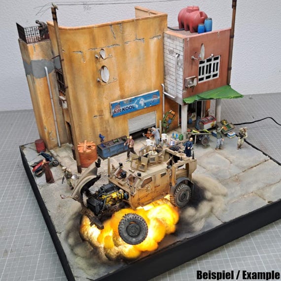 Iraq Residential House With Shop & Workshop 1:35 - Laser Cut
