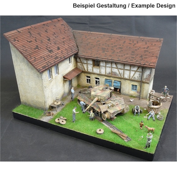 Farmhouse Normandy Laser Cut Kit 1:35 for Diorama / Model Making